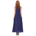 Kate Kasin Sexy Womens Summer Casual suelta correas espaguetis V-Cuello Maxi vestido de la Marina KK000700-4